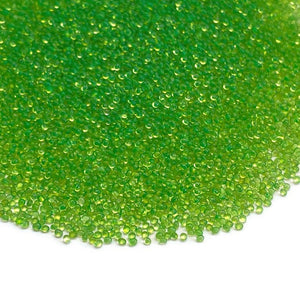 Sea Green Translucent- Microbeads (No Holes) 1.0mm - 1.2mm Caviar Beads www.ArtBeeCrafts.com