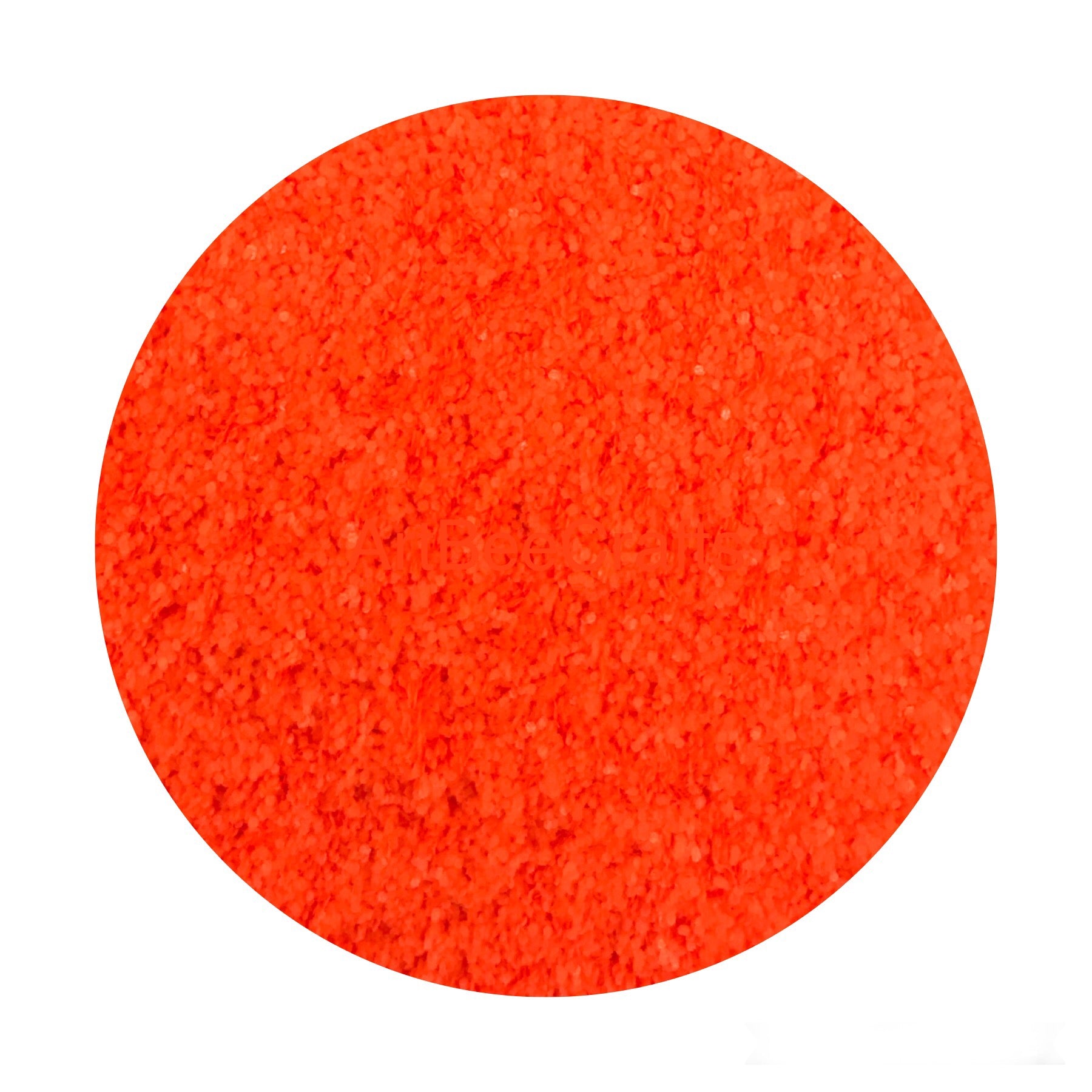 Fluorescent Neon Orange Glitter 