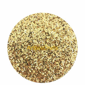 Gold Glitter, 1/24" (.040") https://www.artbeecrafts.com/products/gold-glitter-1-24-040-hexagon Gold Glitter, 1/24" (.040") Hexagon Uses:-Nail Decoration-Scrapbooking & other paper crafts-Body art-Party decorations, cups, apparel and so much more!
